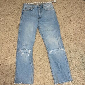 Zara ripped mom jeans - Size 2